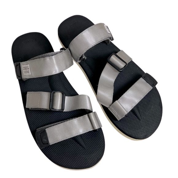 Suicoke Black‎ Silver Slide Outdoor Gorpcore Sandals 7 - Picture 1 of 8